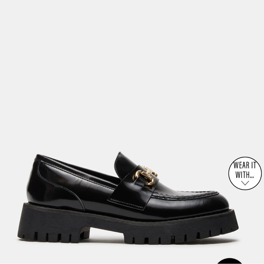 Steve Madden Black Loafers